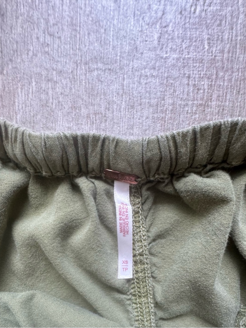 Free People Olive/Army Green Maxi Utility Skirt - Picture 3 of 3